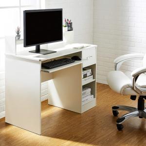 Home Office Study Working Computer Desk table with Keyboard Tray Storage Drawers