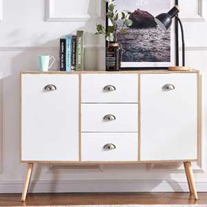 Multifunctional Wooden Cabinet Antique Modern Sideboard with Storage Drawer legs