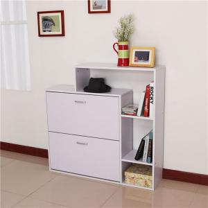 Shoe Cabinet Storage Rack 2 Drawer 3 Shelf Stand Furniture