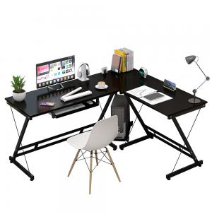 Household corner table bookshelf combination office desk space-saving home desk