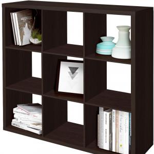 Home and Office Model 9 Cube Storage Bookcase, Freestanding Decorative Storage